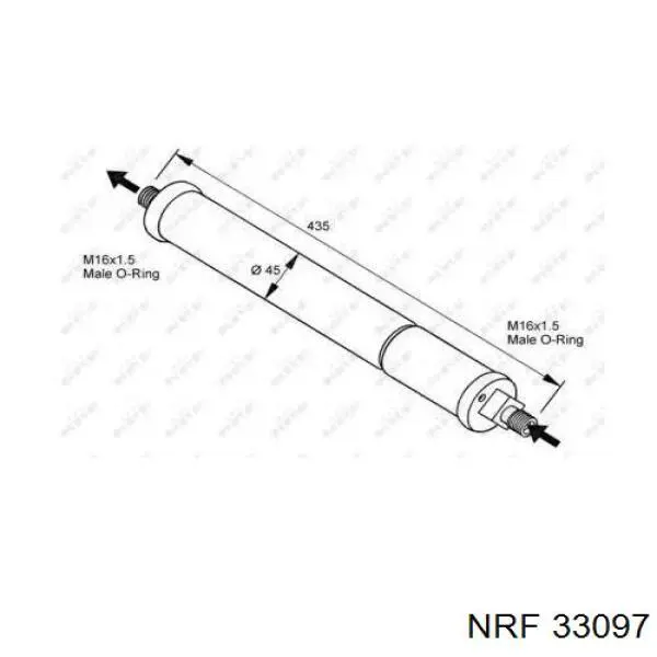 Осушитель кондиционера Mercedes A9578300083 цена, от 40.96 USD