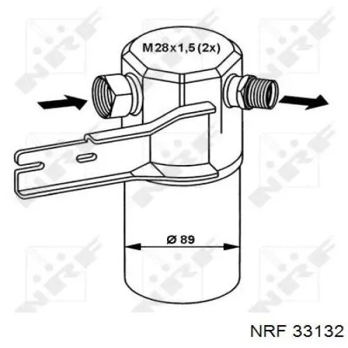 Receptor-secador del aire acondicionado 33132 NRF