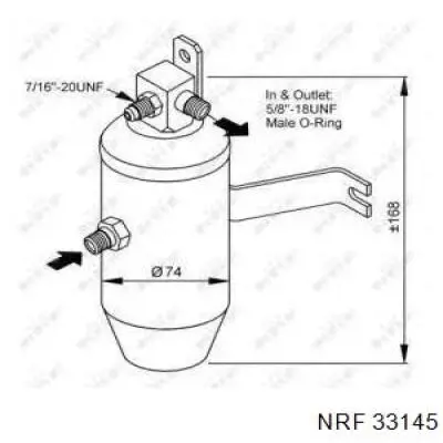 33145 NRF ресивер-осушитель кондиционера