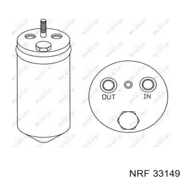 33149 NRF ресивер-осушитель кондиционера