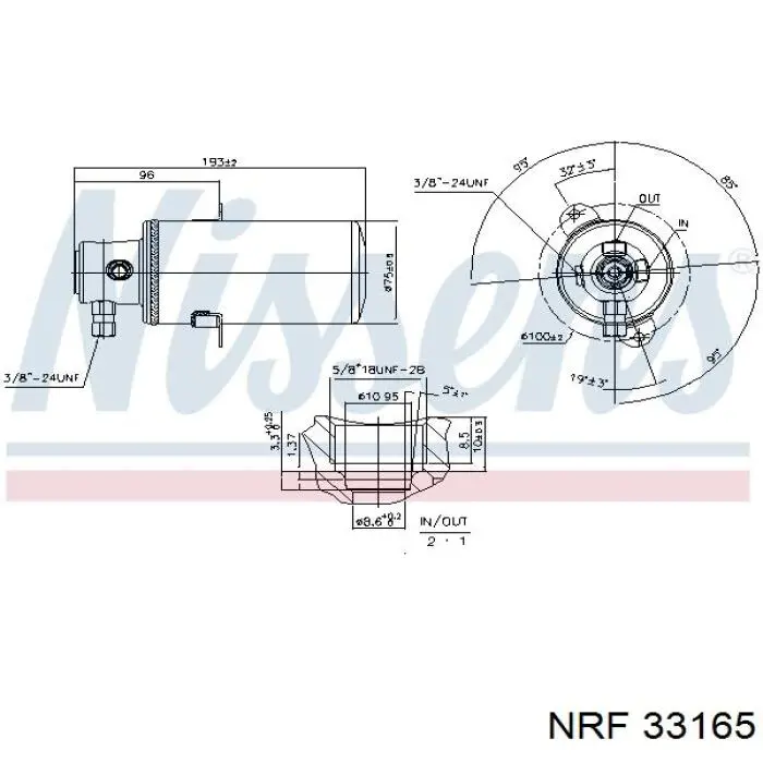 Купить 33165 NRF Осушитель кондиционера