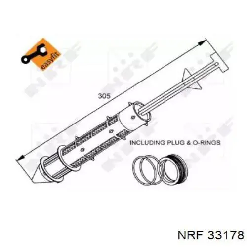 Купить 33178 NRF Осушитель кондиционера