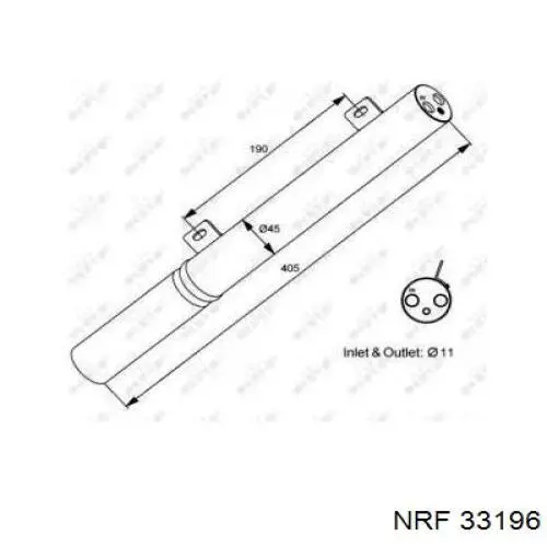 Купить 33196 NRF Осушитель кондиционера