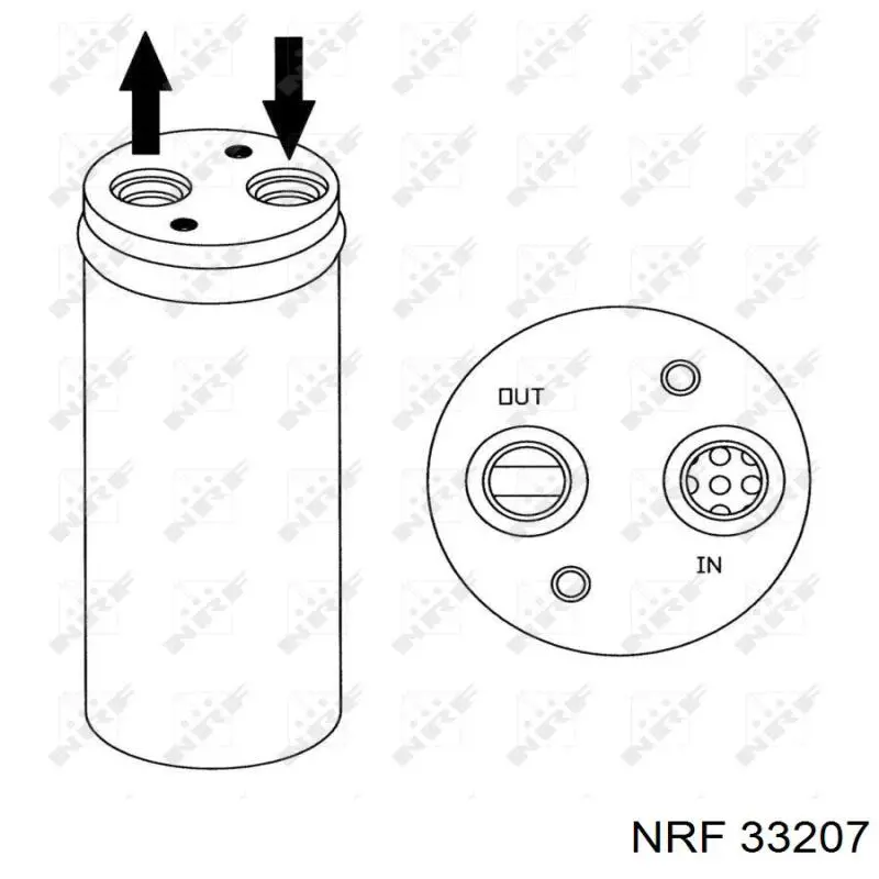 Receptor-secador del aire acondicionado 33207 NRF
