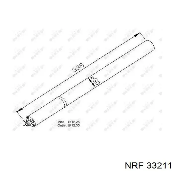 33211 NRF ресивер-осушитель кондиционера