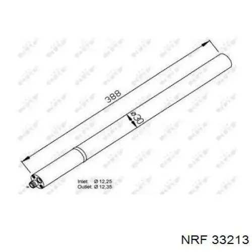 Receptor-secador del aire acondicionado 33213 NRF