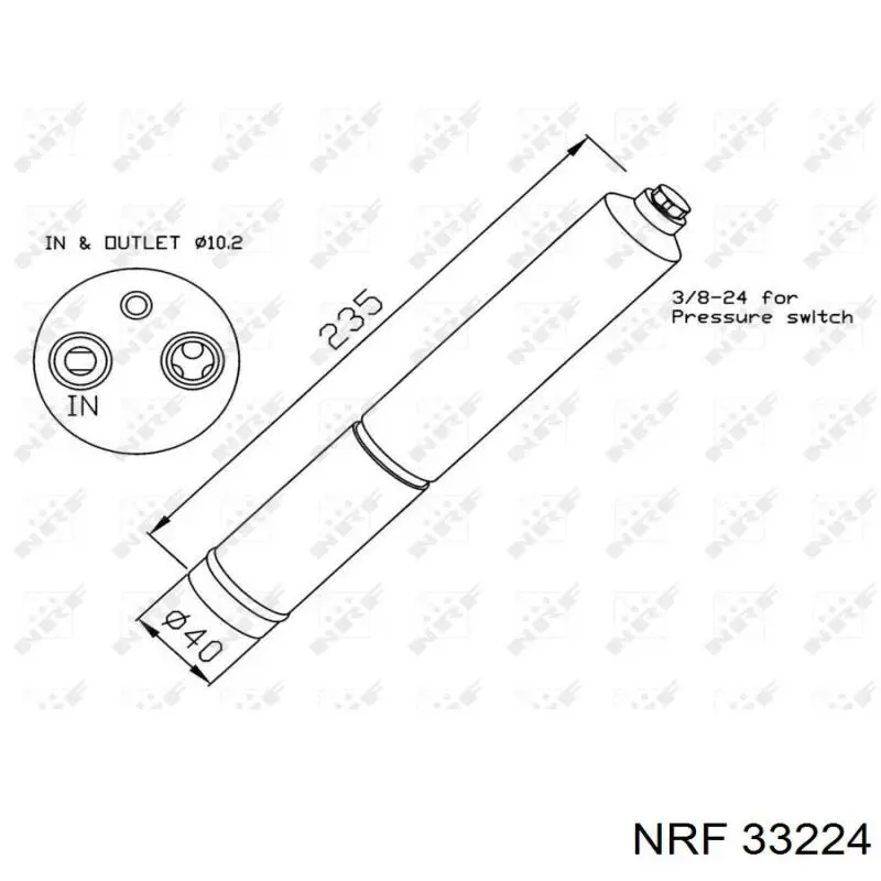 Ресивер-осушитель кондиционера на Nissan Murano Z51