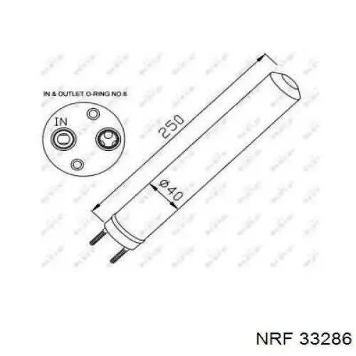 Receptor-secador del aire acondicionado 33286 NRF