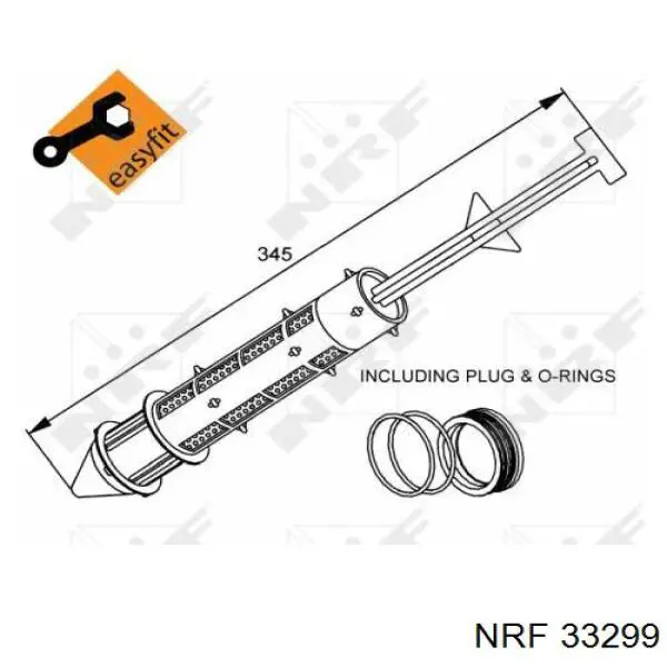 Receptor-secador del aire acondicionado 33299 NRF