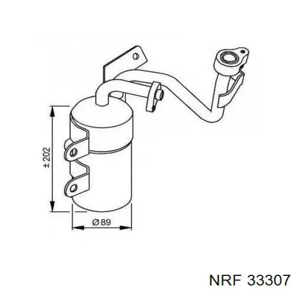 Receptor-secador del aire acondicionado 33307 NRF