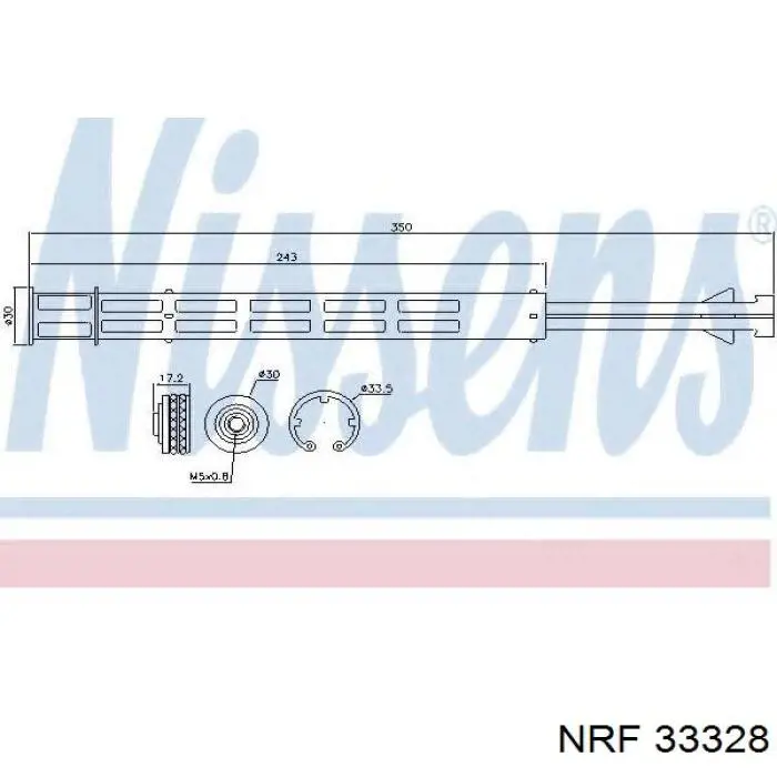 Ресивер кондиционера NRF 33328