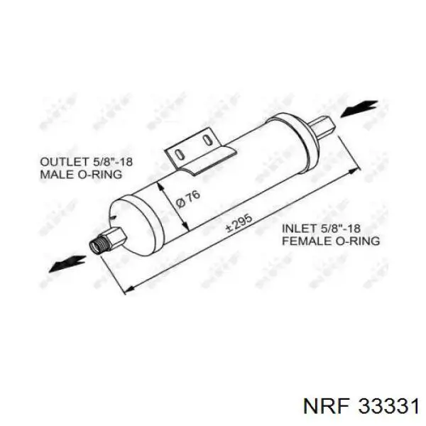 Ресивер кондиционера NRF 33331