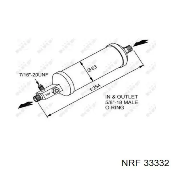 Ресивер кондиционера NRF 33332