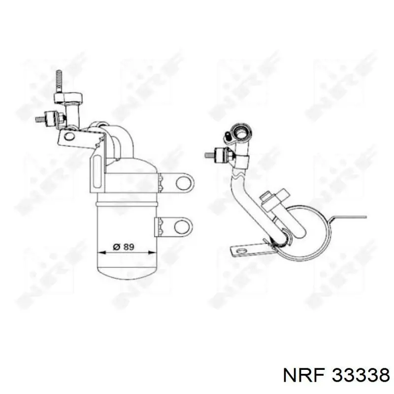 Купить 33338 NRF Осушитель кондиционера