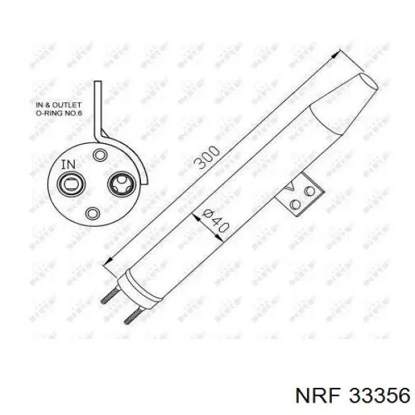 Купить 33356 NRF Осушитель кондиционера