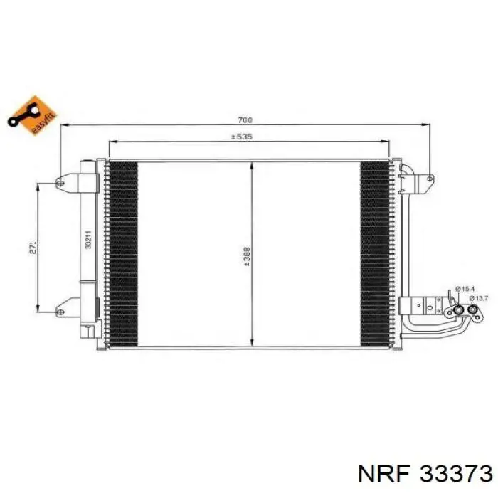 Купить 33373 NRF Осушитель кондиционера