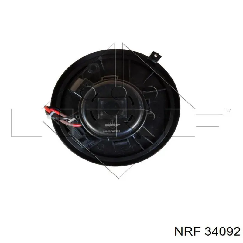 Motor eléctrico, ventilador habitáculo 34092 NRF