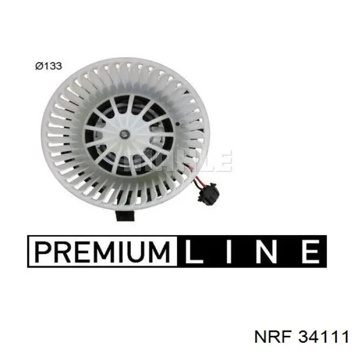 Motor eléctrico, ventilador habitáculo 34111 NRF