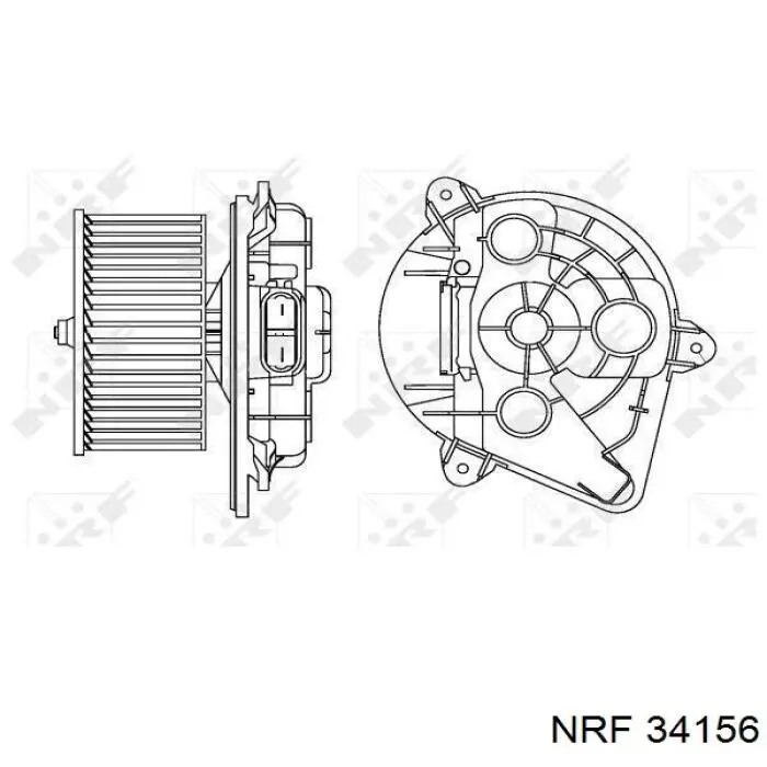 Motor eléctrico, ventilador habitáculo 34156 NRF