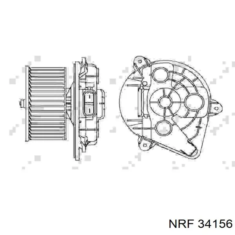 34156 NRF вентилятор печки