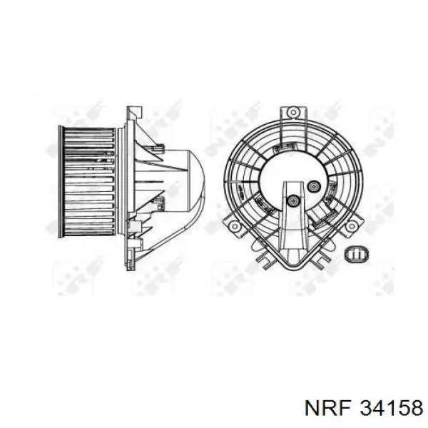 34158 NRF вентилятор печки