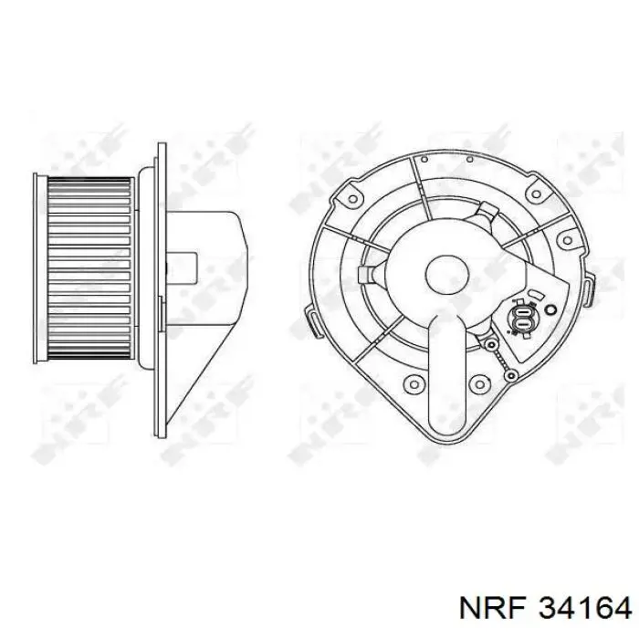 34164 NRF motor de ventilador de forno (de aquecedor de salão)