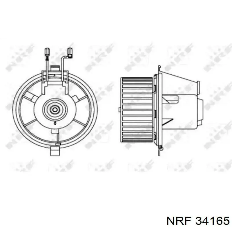 34165 NRF вентилятор печки