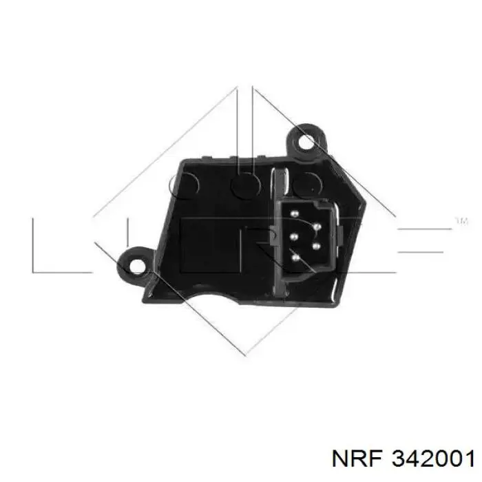 342001 NRF резистор (сопротивление вентилятора печки (отопителя салона))
