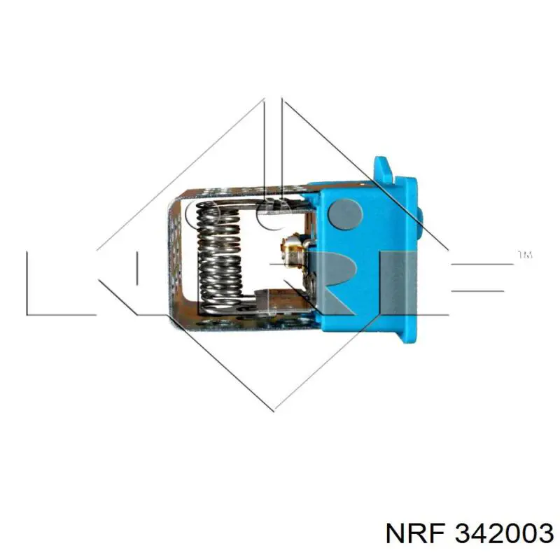 342003 NRF резистор (сопротивление вентилятора печки (отопителя салона))