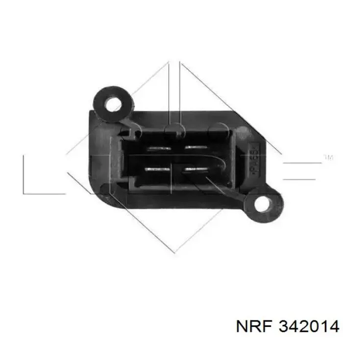 342014 NRF резистор (сопротивление вентилятора печки (отопителя салона))