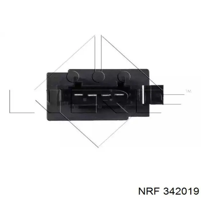 Резистор (сопротивление) вентилятора печки (отопителя салона) NRF 342019