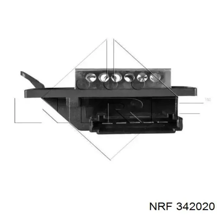 Резистор (сопротивление) вентилятора печки (отопителя салона) NRF 342020