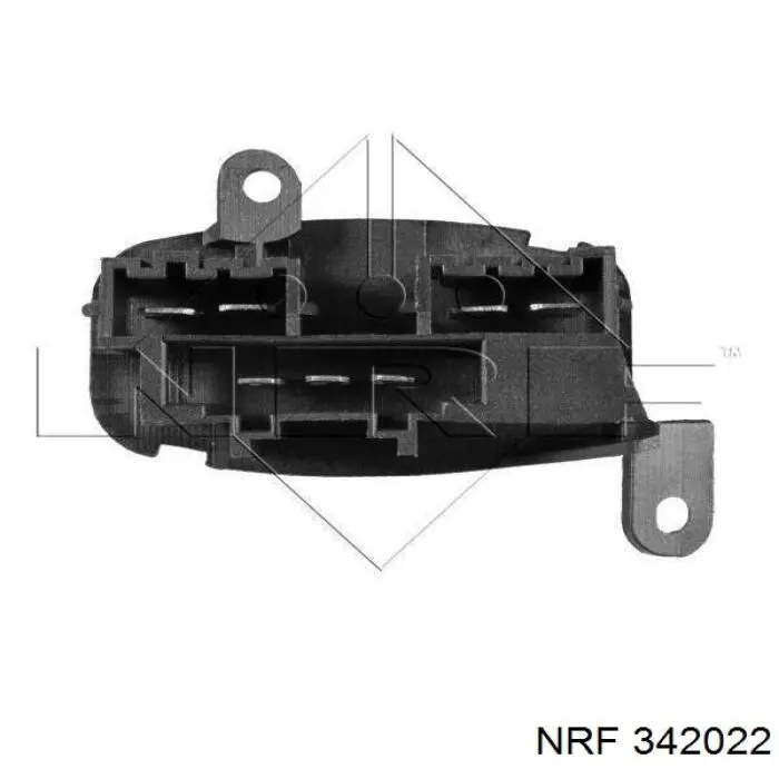 Резистор (сопротивление) вентилятора печки (отопителя салона) NRF 342022