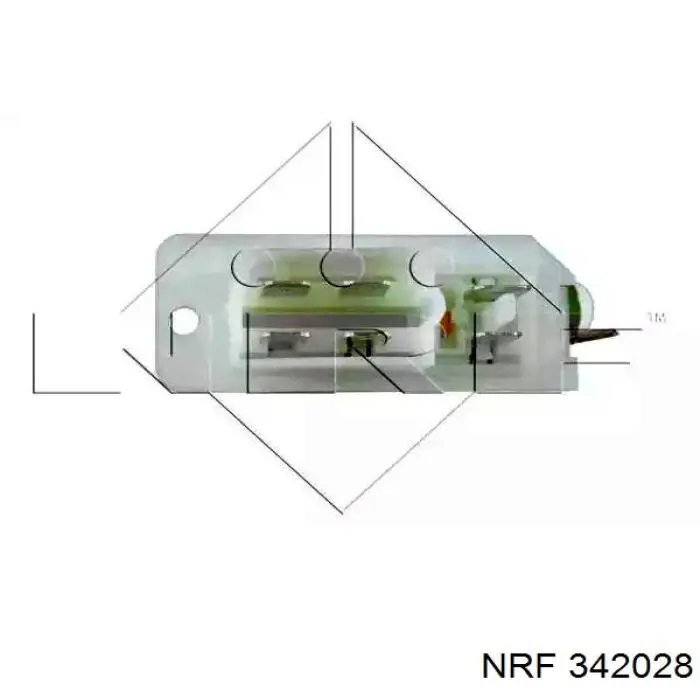342028 NRF резистор (сопротивление вентилятора печки (отопителя салона))
