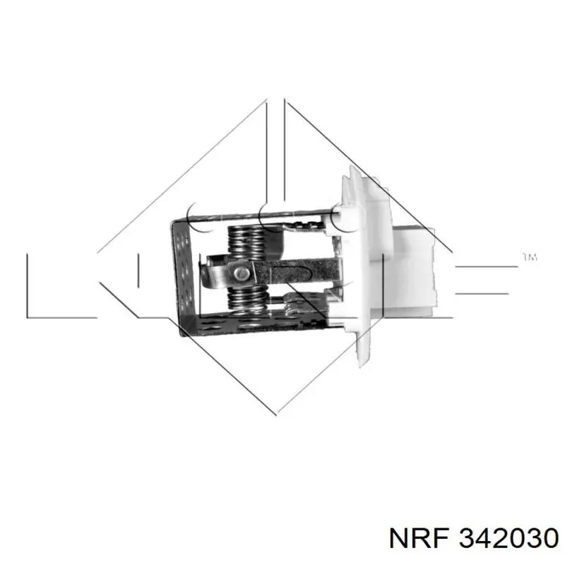 Резистор (сопротивление) вентилятора печки (отопителя салона) NRF 342030