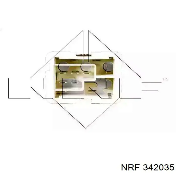 Резистор (сопротивление) вентилятора печки (отопителя салона) NRF 342035