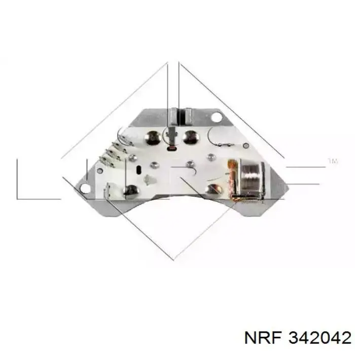 Резистор (сопротивление) вентилятора печки (отопителя салона) NRF 342042