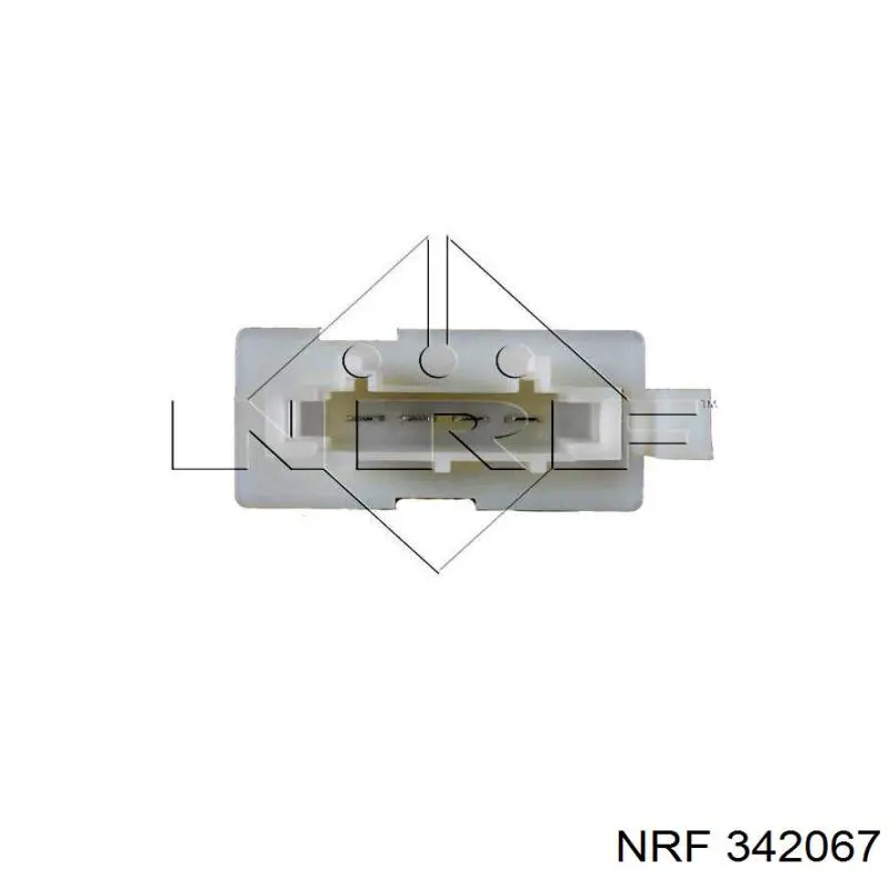 Resitencia, ventilador habitáculo 342067 NRF