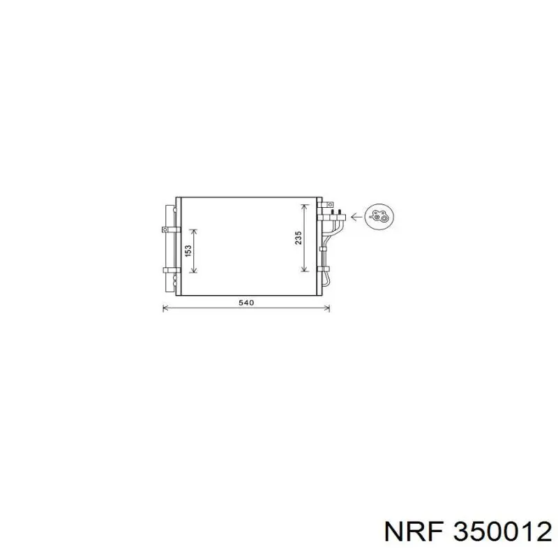 Condensador aire acondicionado 350012 NRF