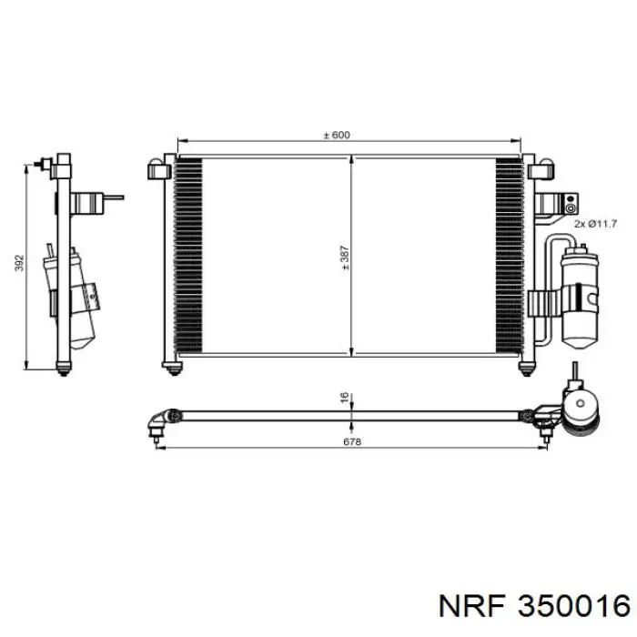 350016 NRF Конденсатор