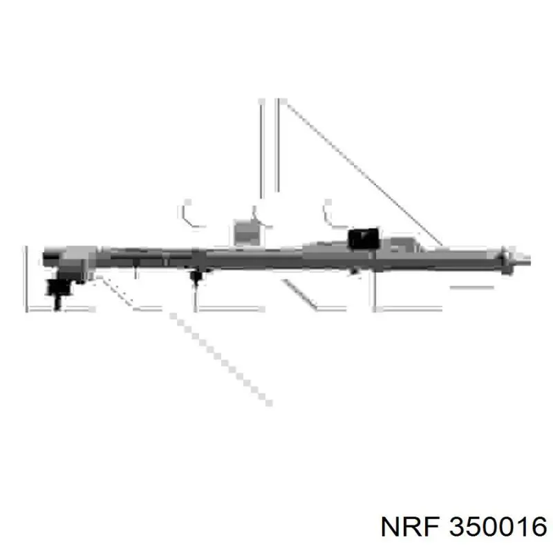350016 NRF радиатор кондиционера