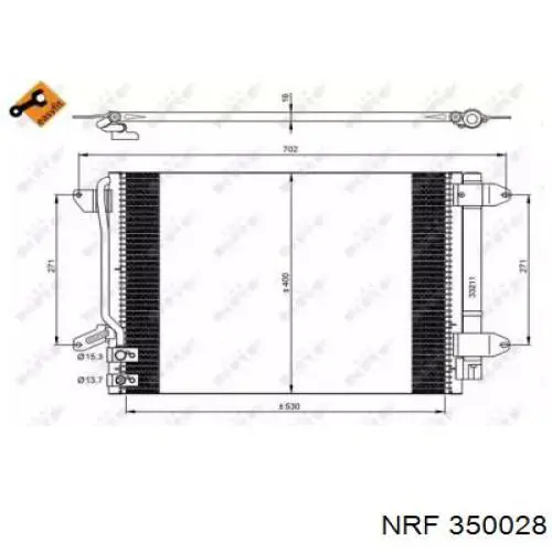 Конденсатор кондиционера NRF 350028 цена, от 96.58 USD