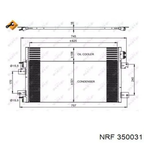 Конденсатор кондиционера NRF 350031 цена, от 74.72 USD