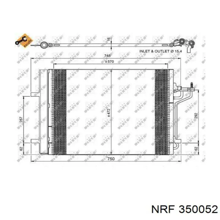 Конденсатор кондиционера NRF 350052 цена, от 112.22 USD
