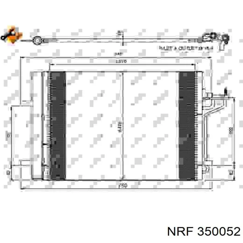 Купить 350052 NRF Радиатор системы охлаждения кондиционера