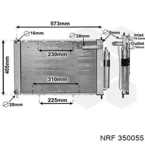 Конденсатор кондиционера NRF 350055 цена, от 160.30 USD