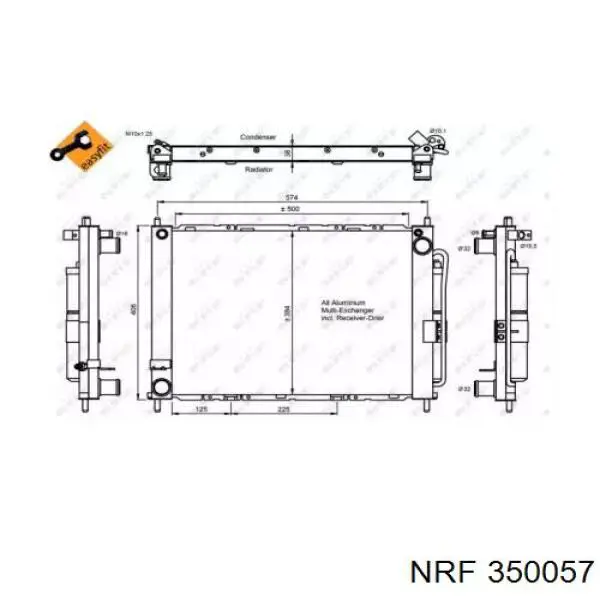 Конденсатор кондиционера Renault (RVI) 8200688387 цена, от 225.99 USD