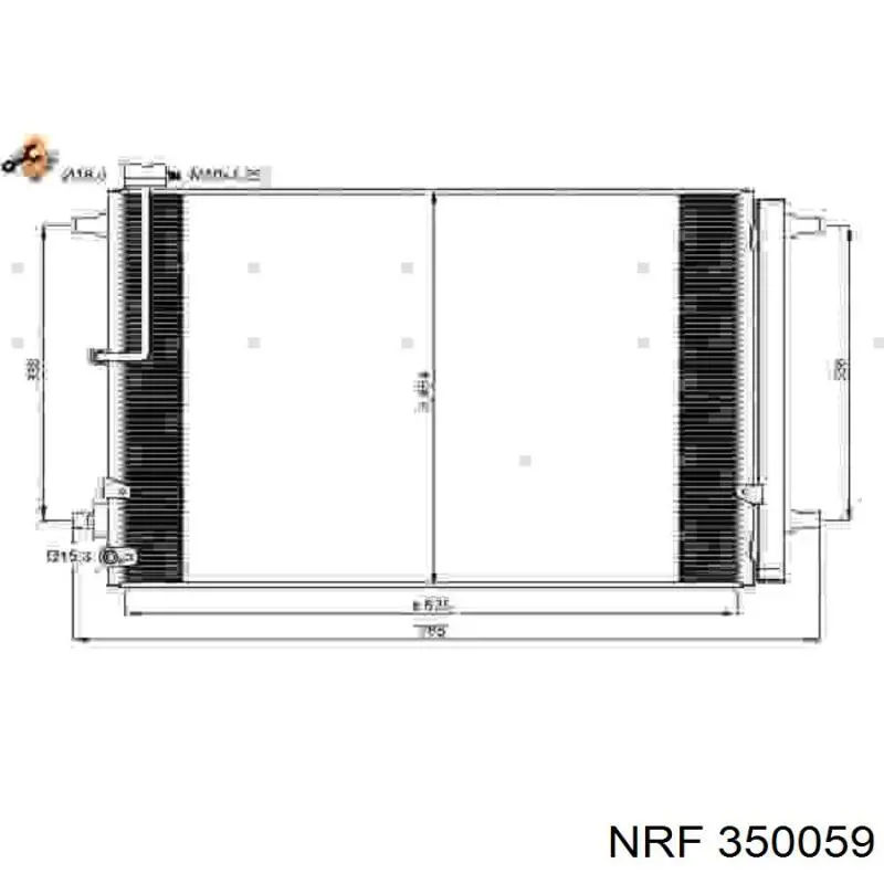 Condensador aire acondicionado 350059 NRF