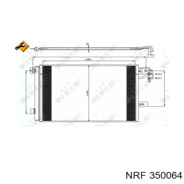 Конденсатор кондиционера NRF 350064 цена, от 132.83 USD
