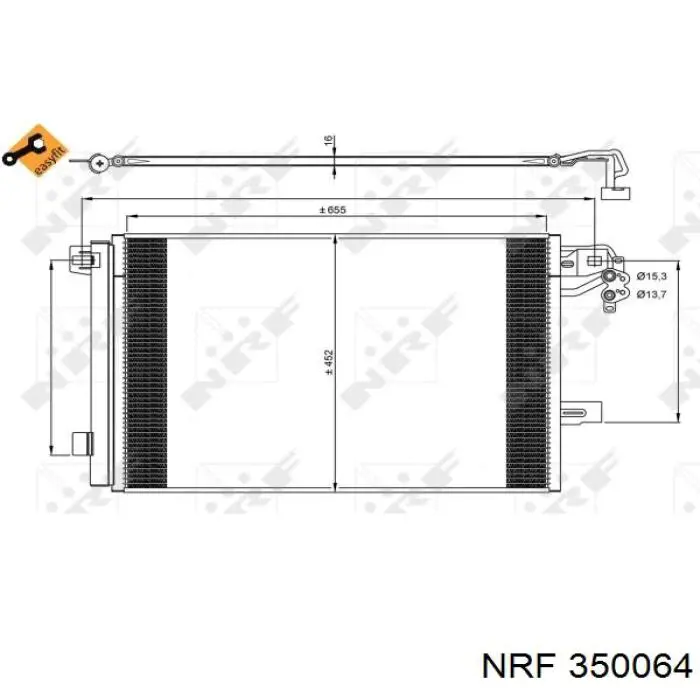 AC774000S Mahle Original Конденсатор